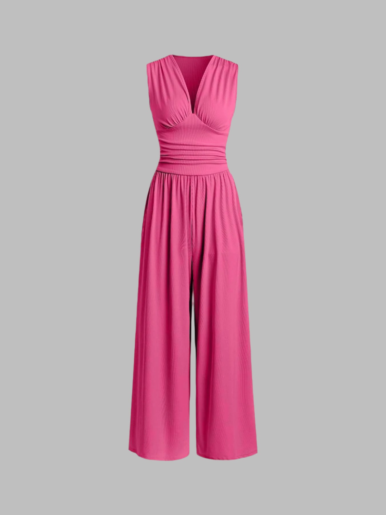 Stone Sleeveless Wide Leg Jumpsuit For Women | Arielle