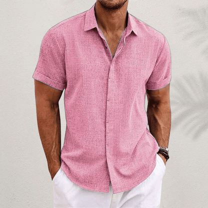 Thoughtful Classic Short-Sleeve Button Shirt For Men | Harrison