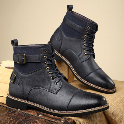 Rejuvenating Rugged zip boots with vintage-inspired silhouette for men | Xavier
