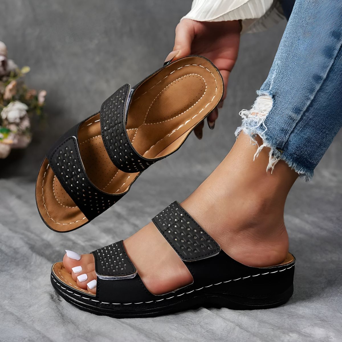 Breezy Elegant comfort sandals for women | Arelia