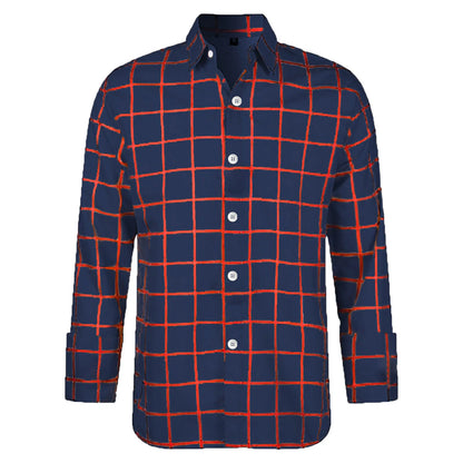Breezy Long Sleeve Plaid Button Shirt For Men | Marvin