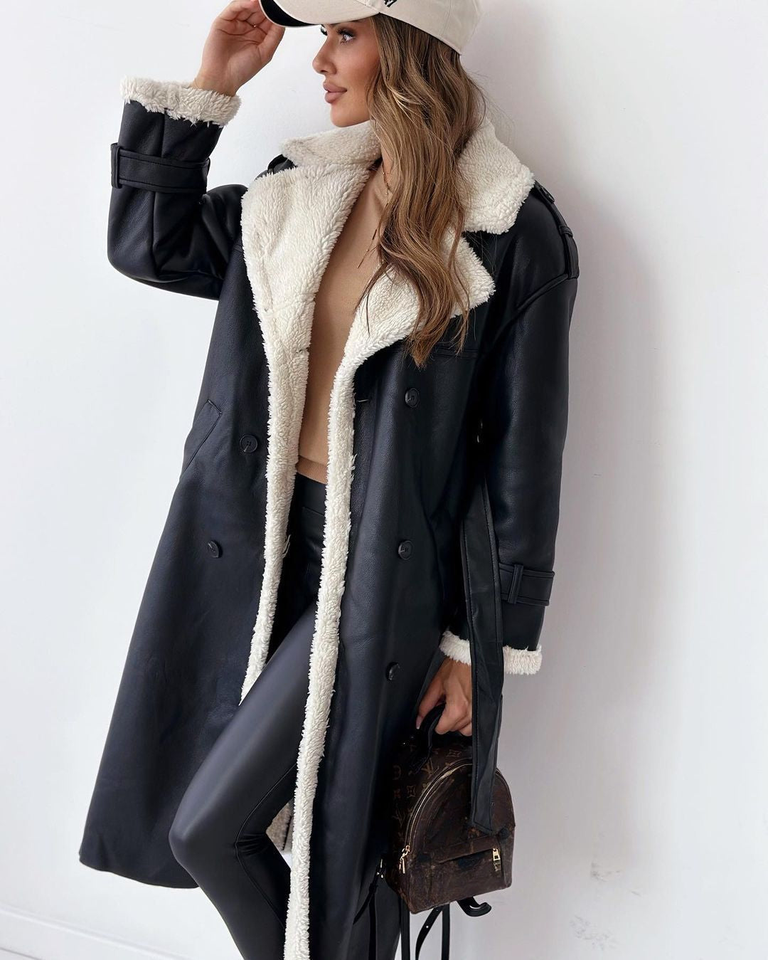 Sunset Double Breasted Long Coat For Women | Vivienne