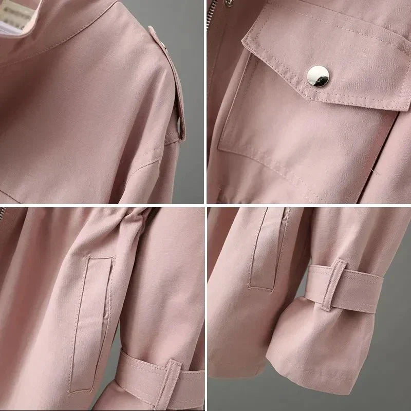 Mindful Tailored Button Front Overcoat For Women | Celeste