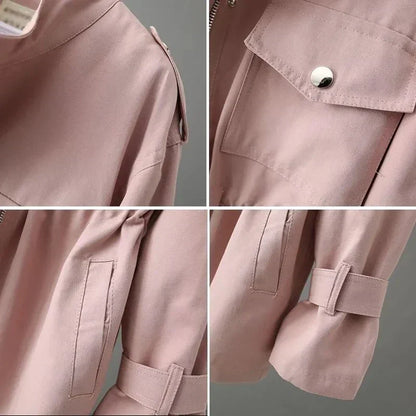Mindful Tailored Button Front Overcoat For Women | Celeste