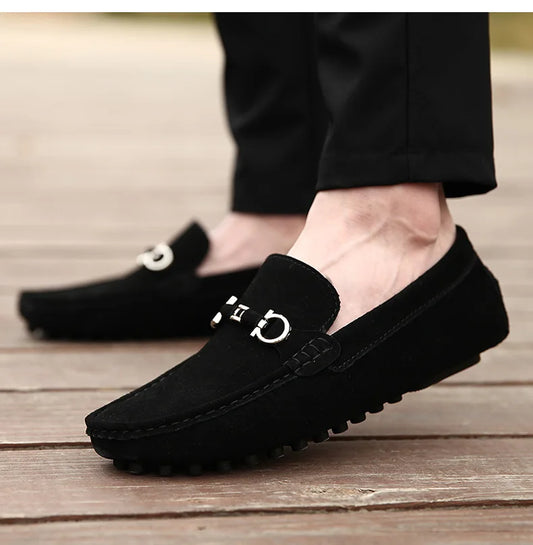 Checked Classic Slip On Loafers for Men | Laurent