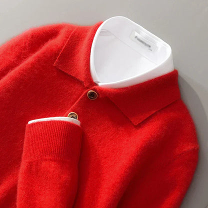 Invigorating Collared Knit Polo Sweater For Men | Bellamy