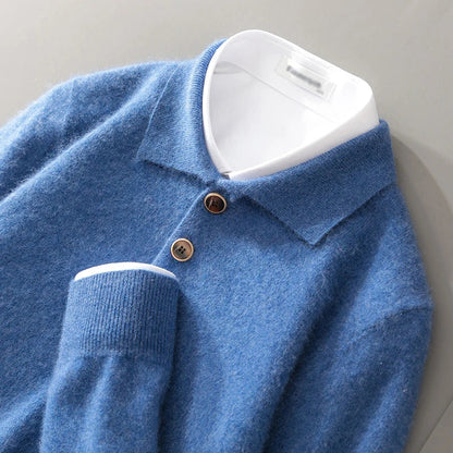 Invigorating Collared Knit Polo Sweater For Men | Bellamy