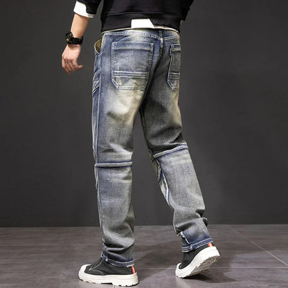 Dusk Straight Fit Distressed Jeans For Men | Luca