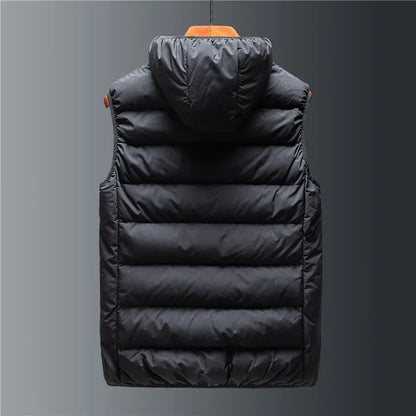 Emerald Hooded Quilted Gilet for Men | Rowan