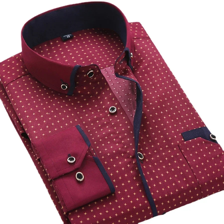 Light Long Sleeve Button Down Shirt For Men | Brent
