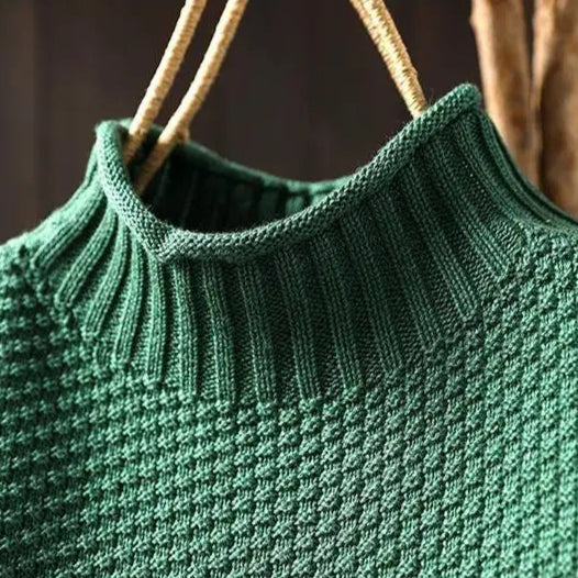 Forward Textured High Neck Sweater For Women | Elowira