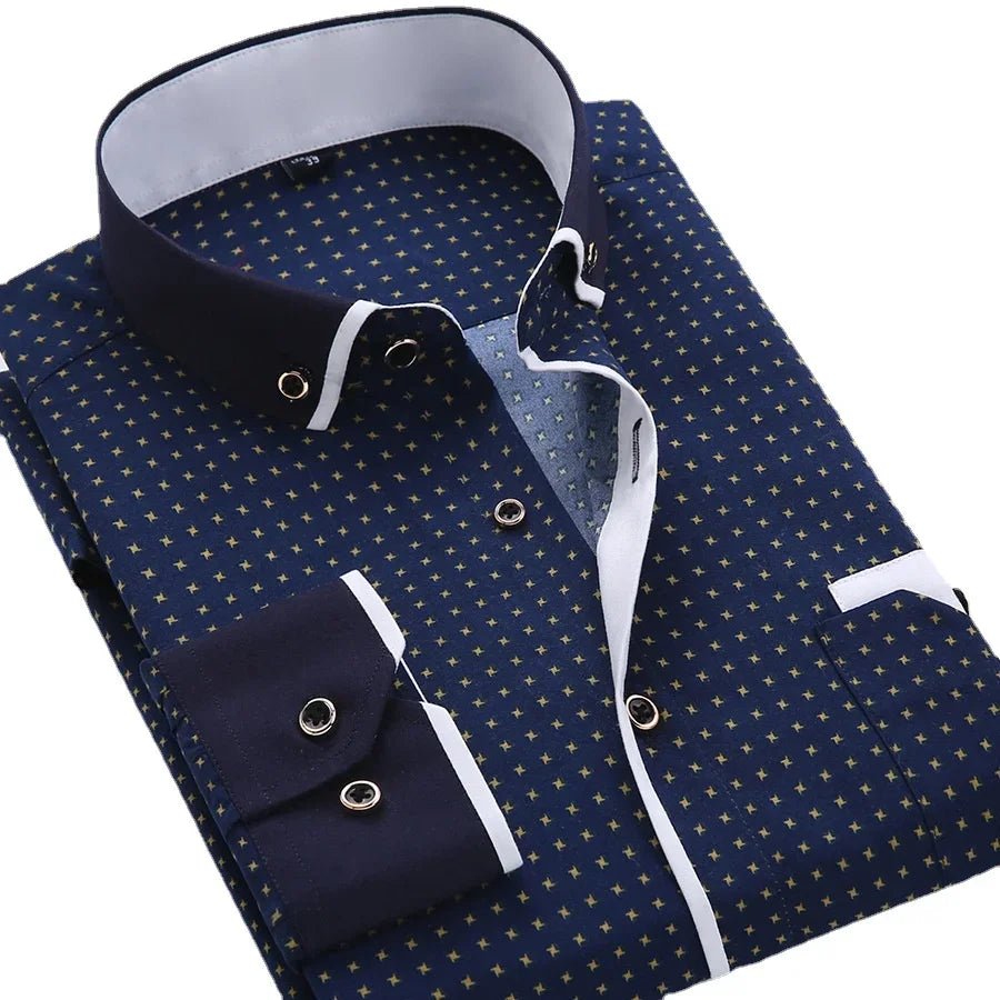 Light Long Sleeve Button Down Shirt For Men | Brent
