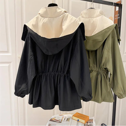 Brilliant Double Layer Hooded Jacket For Women | Mireya
