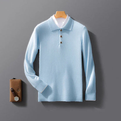 Invigorating Collared Knit Polo Sweater For Men | Bellamy