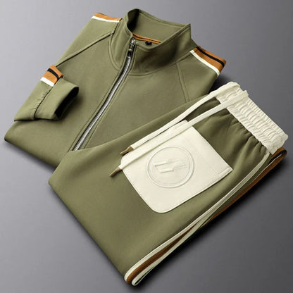 Sparkling Tailored Zip Up Tracksuit Set For Men | Arlen
