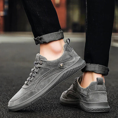 Pacesetting Textured Lace Up Sneakers For Men | Ardent