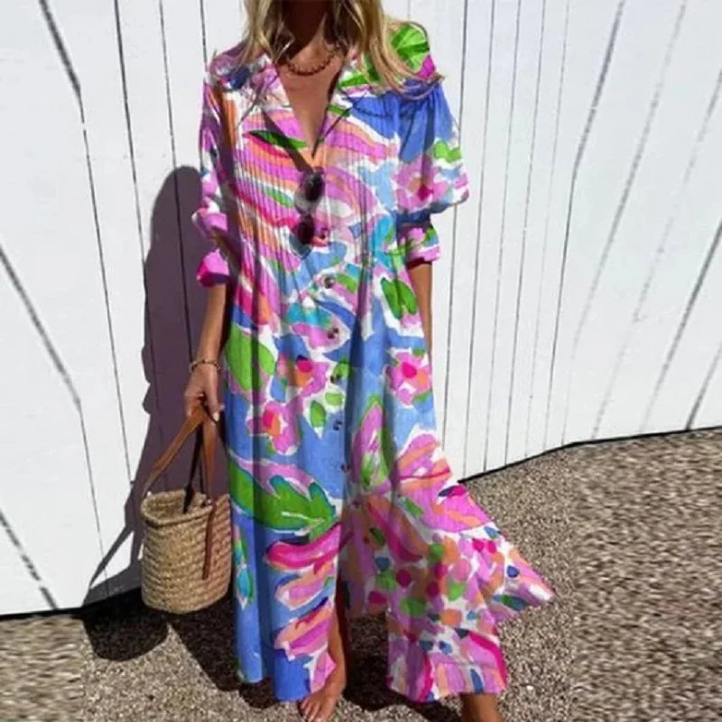 Subtle Effortless everyday maxi dress for women | Isalie