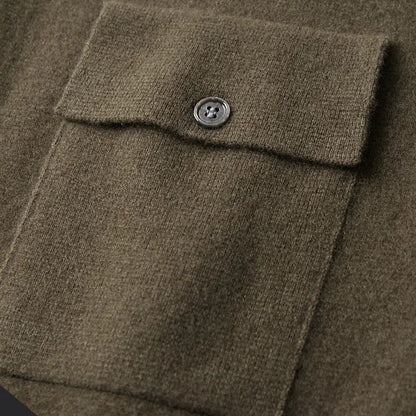 Iris Collared Button Front Cardigan for Men | Lorenzo