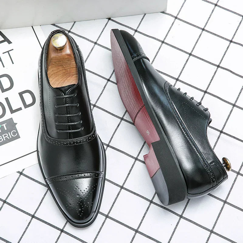 Affectionate Classic Cap Toe Brogue Oxford Shoes For Men | Sterling