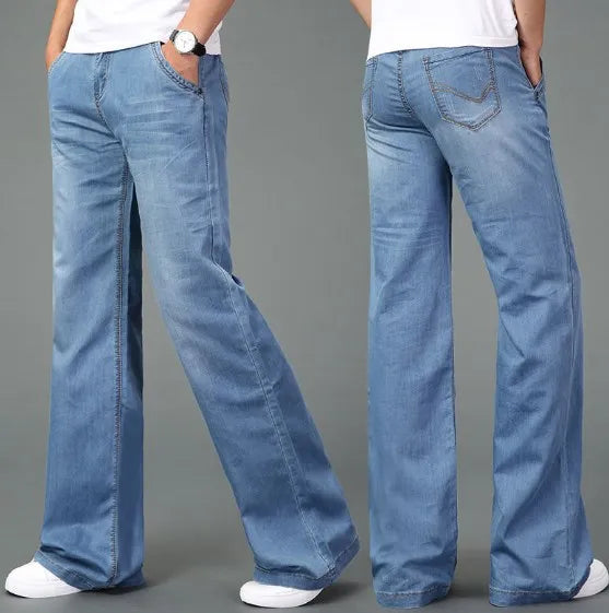 Dazzling Boot Cut Flared Jeans For Men | Ronan