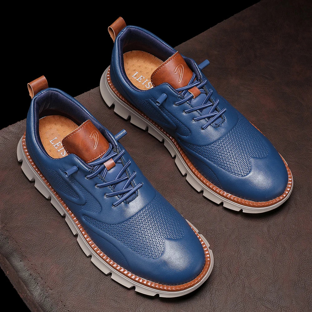 Champagne Structured Lace Up Sneakers for Men | Grant