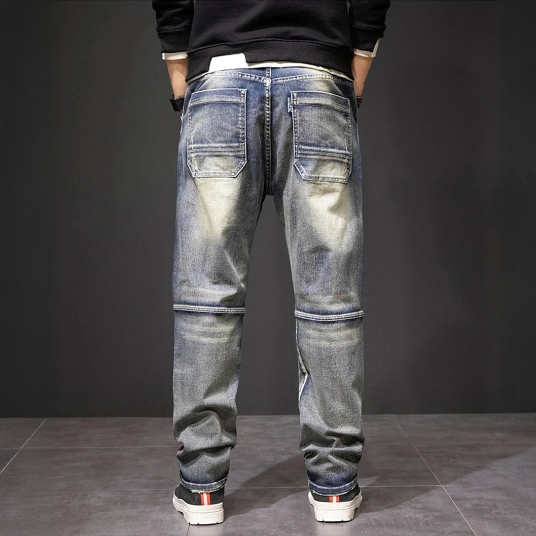 Dusk Straight Fit Distressed Jeans For Men | Luca