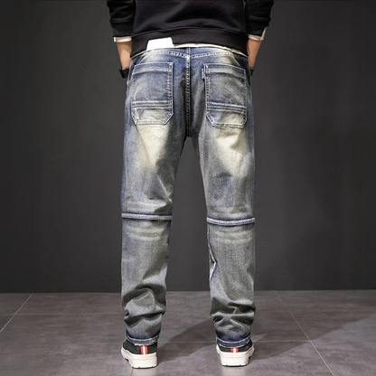 Dusk Straight Fit Distressed Jeans For Men | Luca