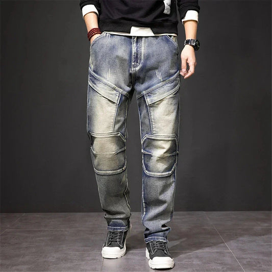 Dusk Straight Fit Distressed Jeans For Men | Luca