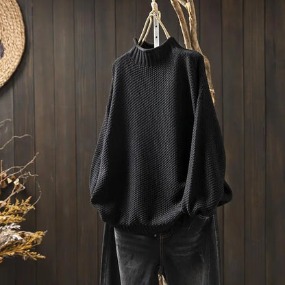 Forward Textured High Neck Sweater For Women | Elowira