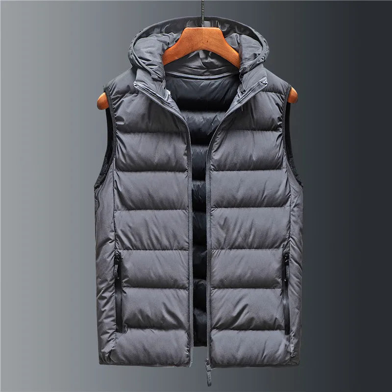 Emerald Hooded Quilted Gilet for Men | Rowan