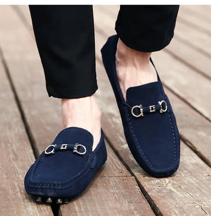 Checked Classic Slip On Loafers for Men | Laurent