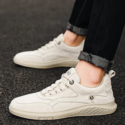 Pacesetting Textured Lace Up Sneakers For Men | Ardent