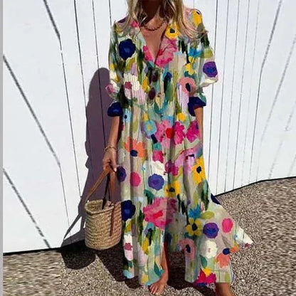 Subtle Effortless everyday maxi dress for women | Isalie