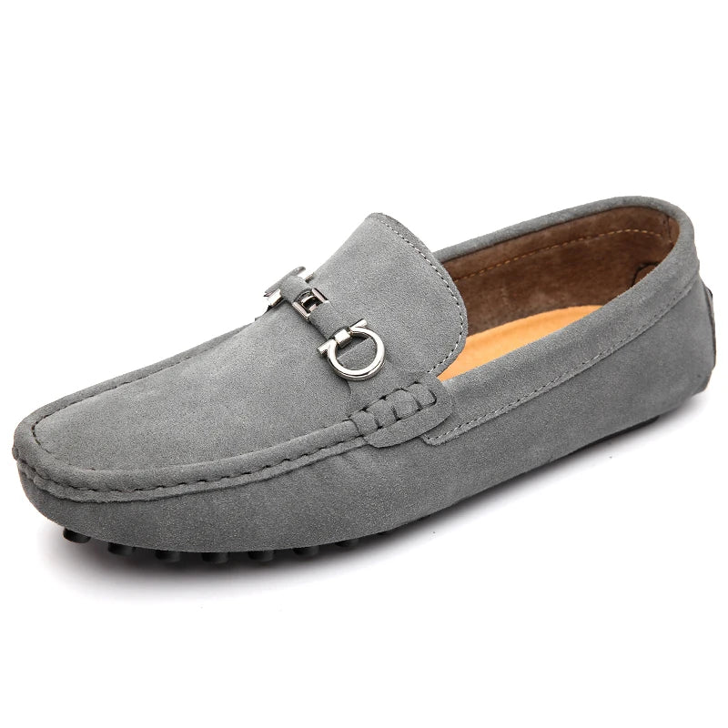 Checked Classic Slip On Loafers for Men | Laurent