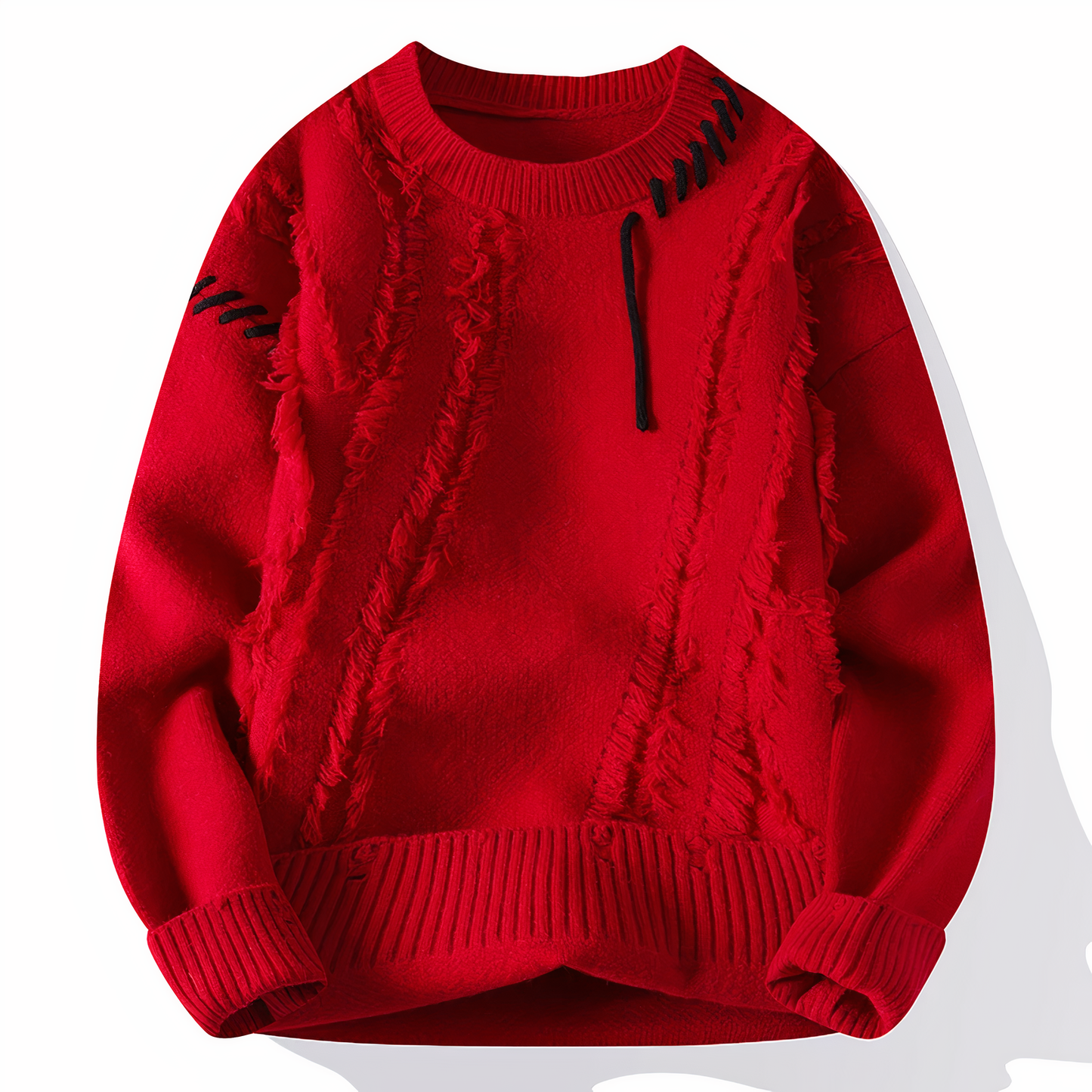 Belgravia Knitted sweater with patchwork pattern for men | Jasper