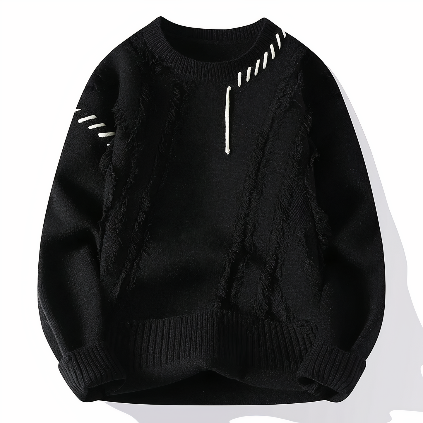 Belgravia Knitted sweater with patchwork pattern for men | Jasper