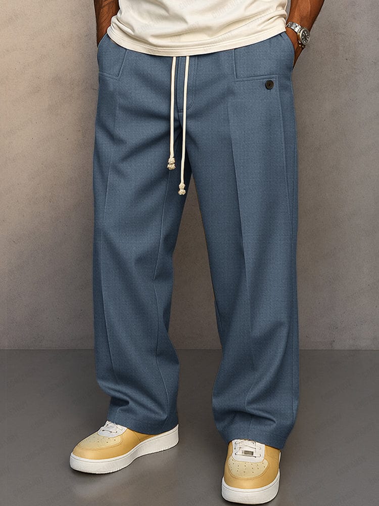 Captivating Relaxed Drawstring Trousers For Men | Caelan