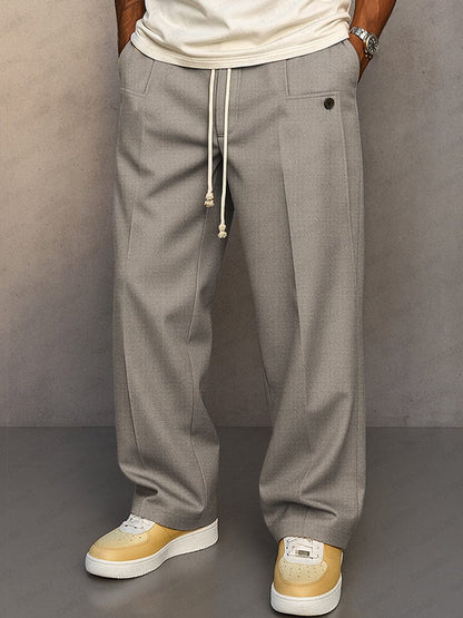 Captivating Relaxed Drawstring Trousers For Men | Caelan