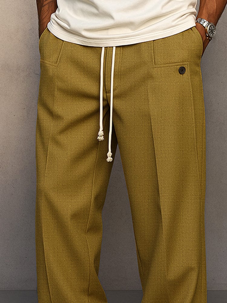 Captivating Relaxed Drawstring Trousers For Men | Caelan
