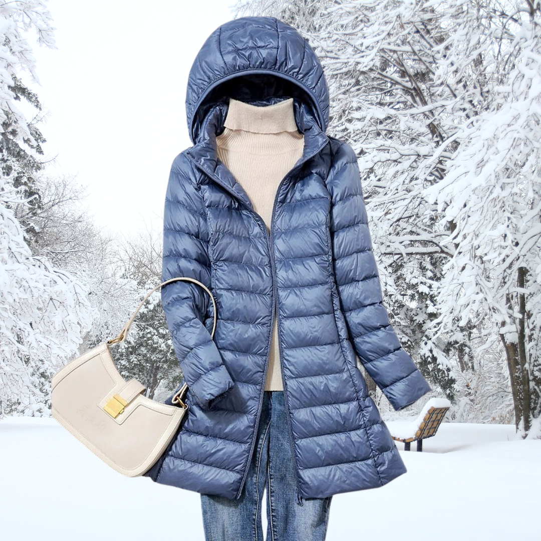 Harmonious Lightweight Hooded Puffer Coat For Women | Arlena