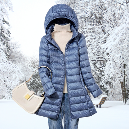 Harmonious Lightweight Hooded Puffer Coat For Women | Arlena