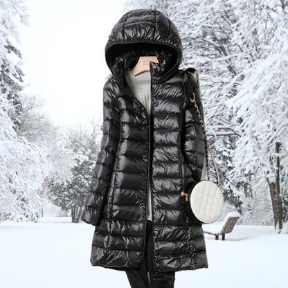 Harmonious Lightweight Hooded Puffer Coat For Women | Arlena