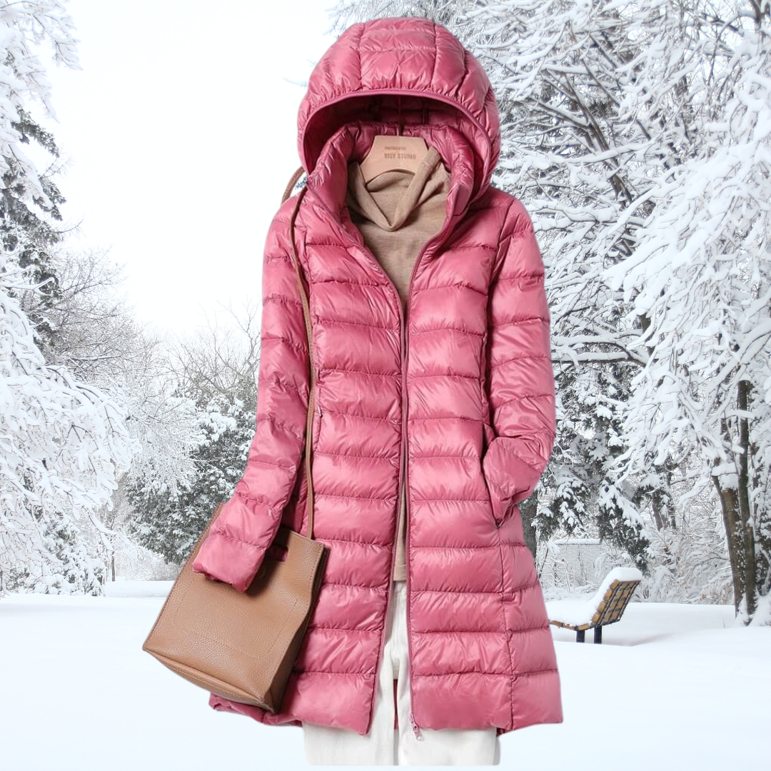 Harmonious Lightweight Hooded Puffer Coat For Women | Arlena
