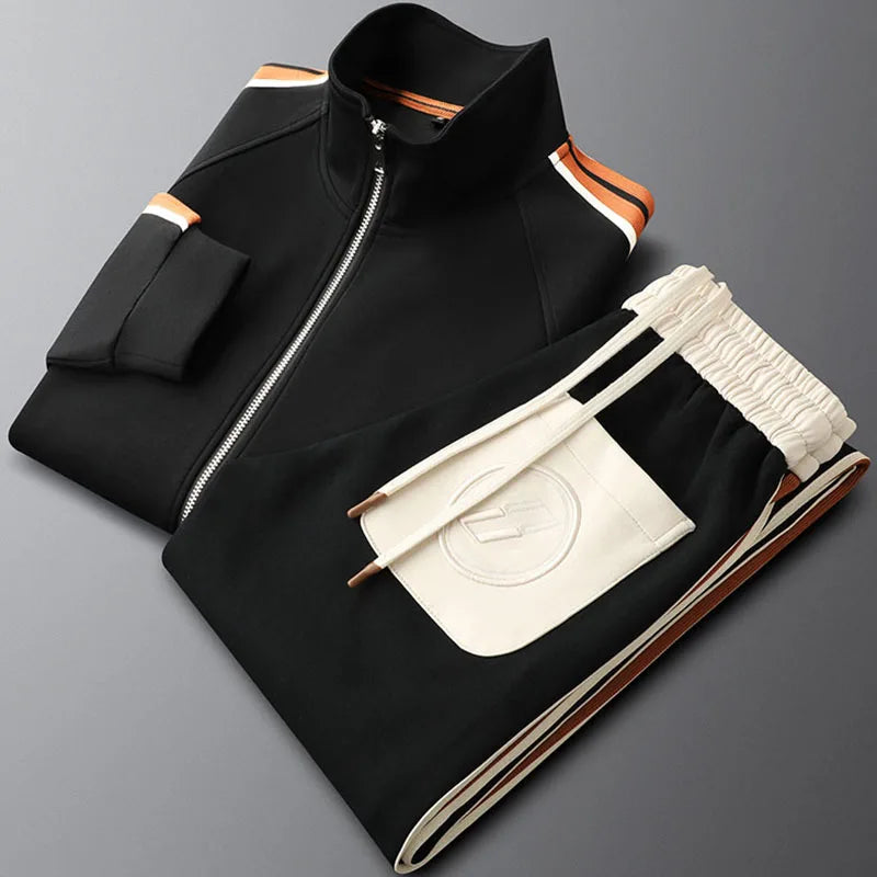 Sparkling Tailored Zip Up Tracksuit Set For Men | Arlen