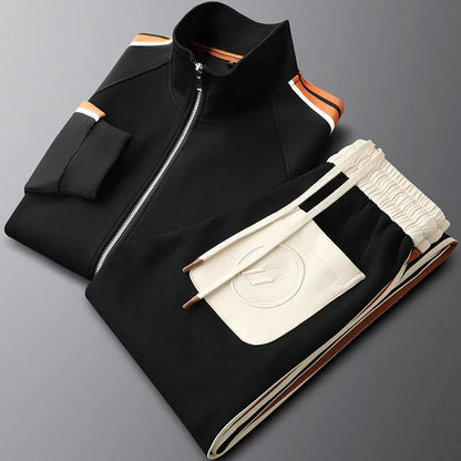 Sparkling Tailored Zip Up Tracksuit Set For Men | Arlen