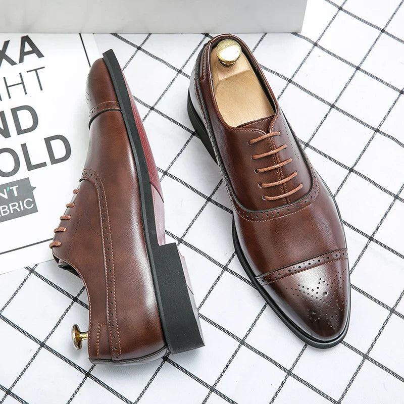 Affectionate Classic Cap Toe Brogue Oxford Shoes For Men | Sterling