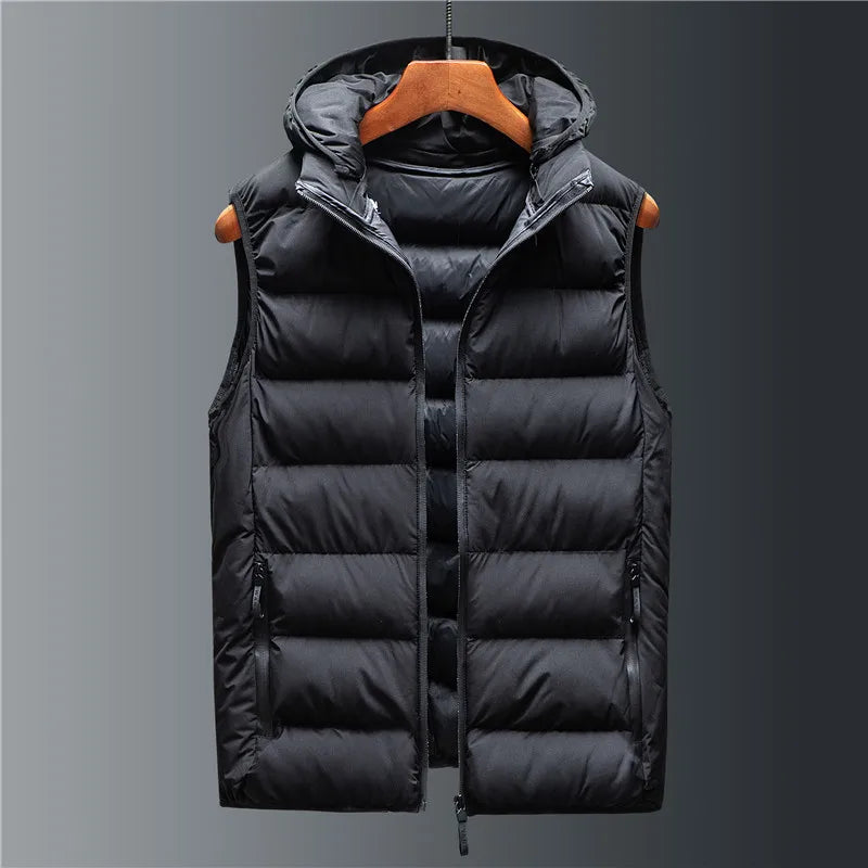 Emerald Hooded Quilted Gilet for Men | Rowan