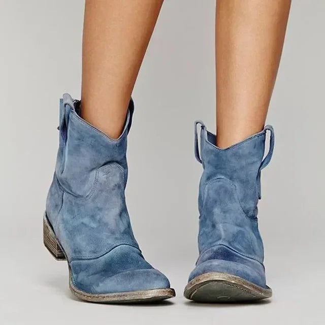 Erfurt Vintage western ankle boots with classic silhouette for women | Paloma