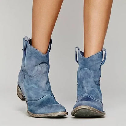 Erfurt Vintage western ankle boots with classic silhouette for women | Paloma