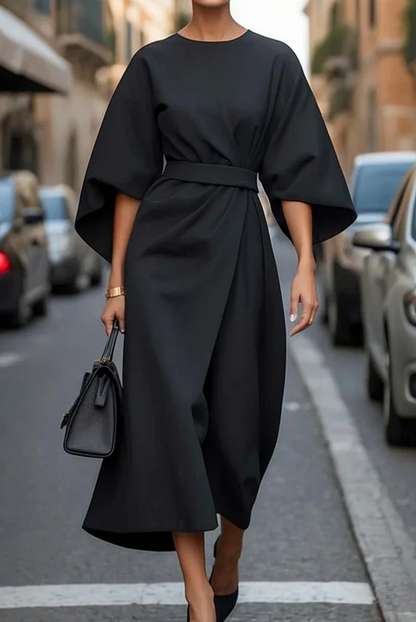 Sparkling Belted maxi evening dress for women | Louise